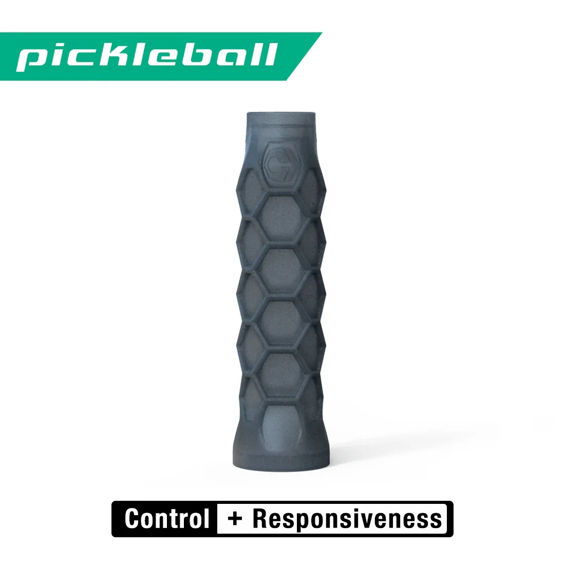 Pickleball Carbon Grip - 5.25 Inches Long - Stiff Feel - Charcoal