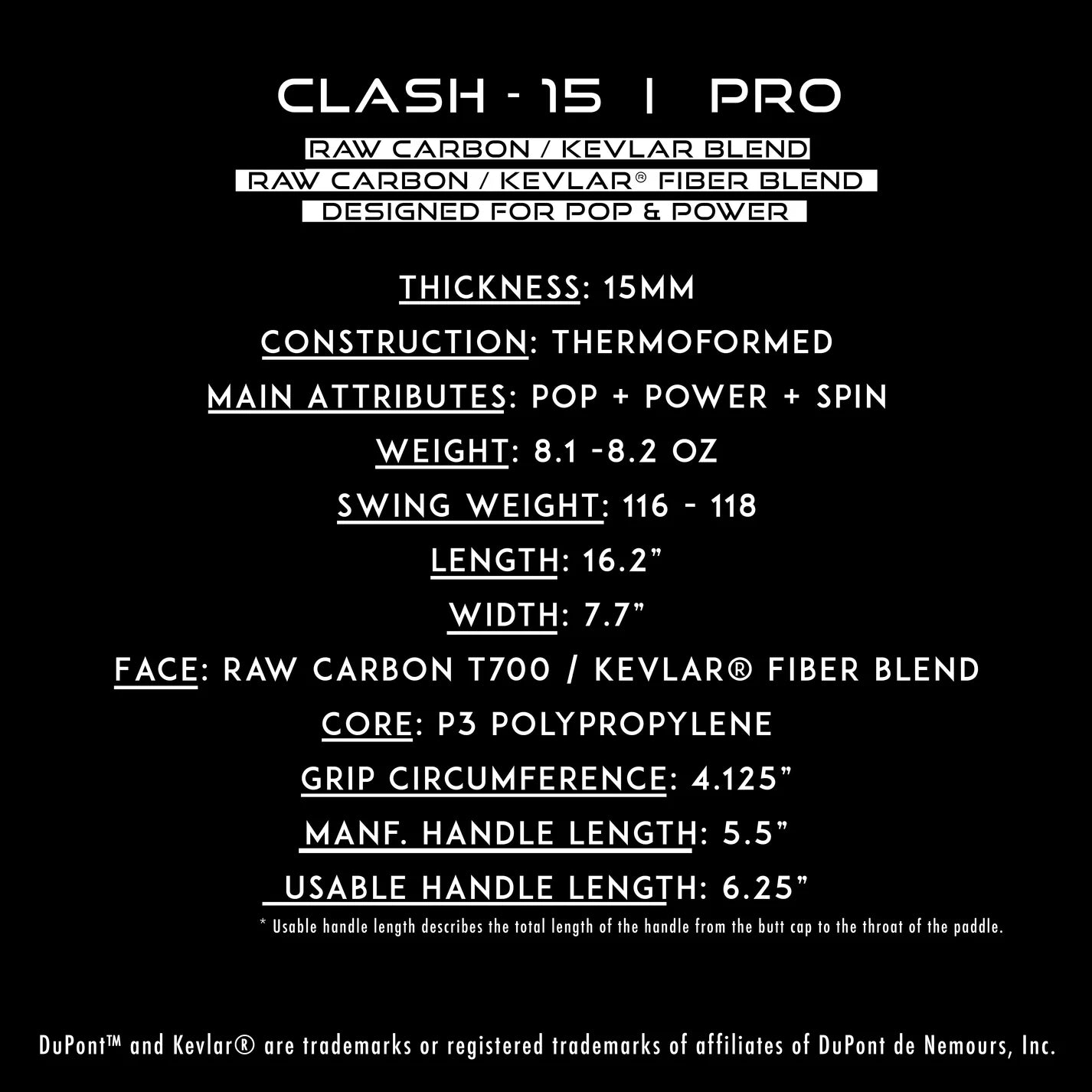 Clash - 15 PRO - Unlimited Pickleball Zone