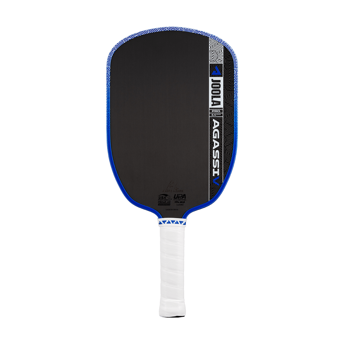 JOOLA Agassi Pro V Andre Agassi Royal Blue 14mm Pickleball Paddle - Unlimited Pickleball Zone