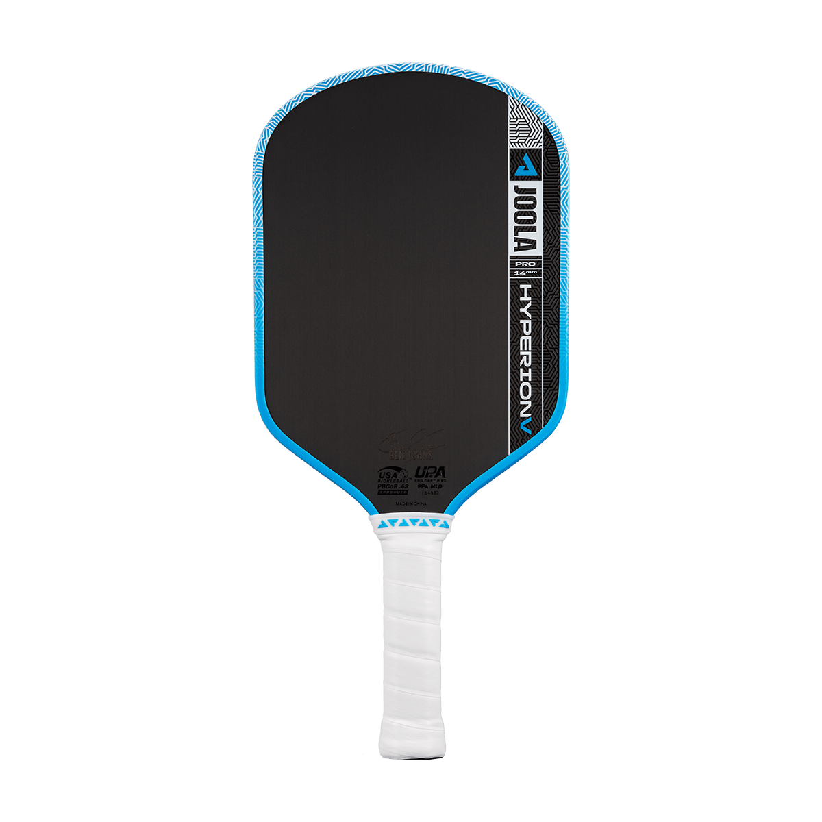 JOOLA Hyperion Pro V Ben Johns Bolt Blue 14mm Pickleball Paddle - Unlimited Pickleball Zone