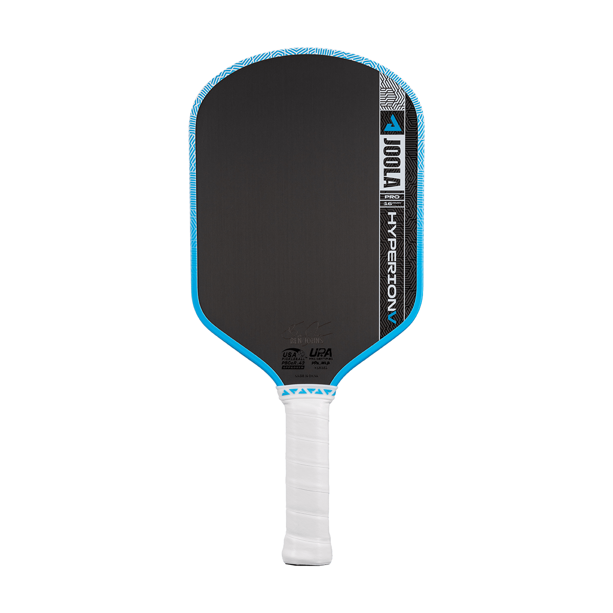 JOOLA Hyperion Pro V Ben Johns Bolt Blue 16mm Pickleball Paddle - Unlimited Pickleball Zone