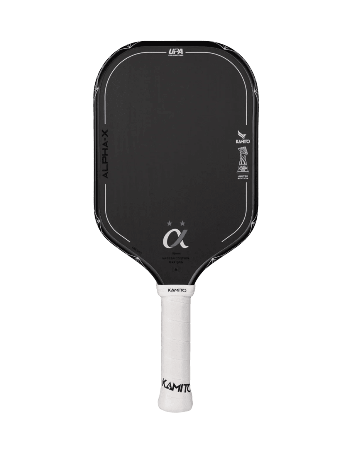 Kamito Alpha X Hanoi Cup 2026 Limited Edition Pickleball Paddle Raw Carbon Fiber Power, Spin & Control - Unlimited Pickleball Zone