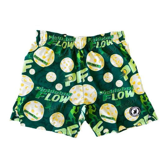 Mens Green Pickleball Dink Flow Paddle 7" Short - Unlimited Pickleball Zone