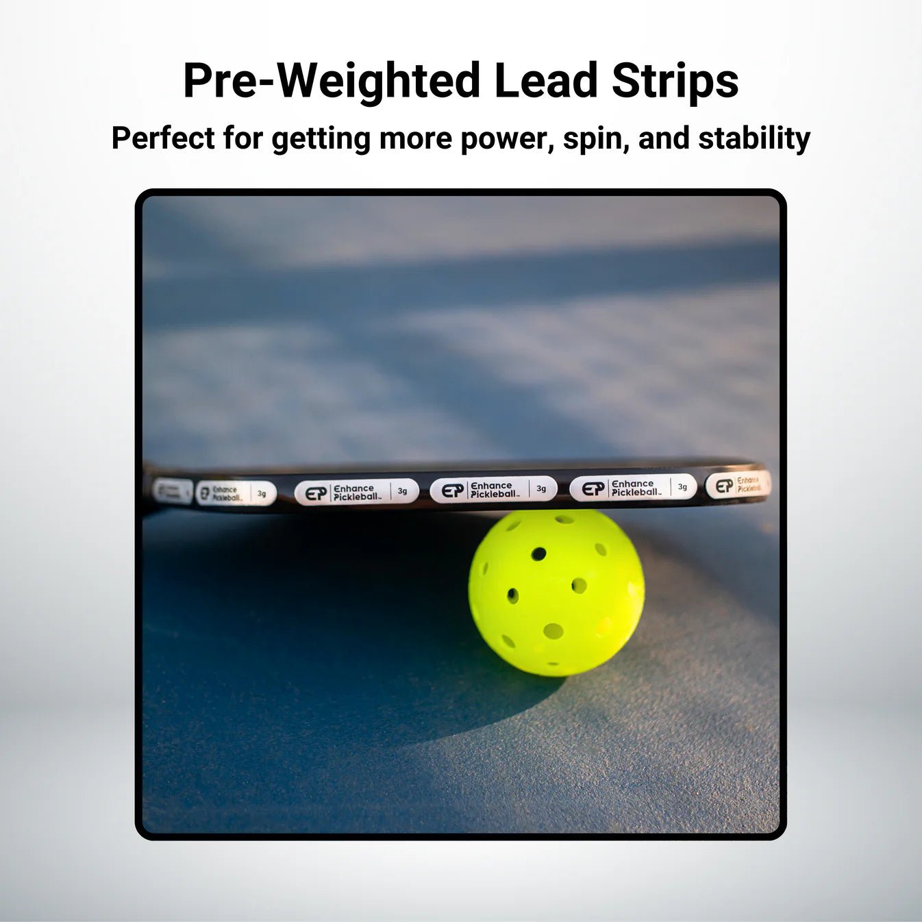 PRE-WEIGHTED PICKLEBALL LEAD TAPE - Unlimited Pickleball Zone