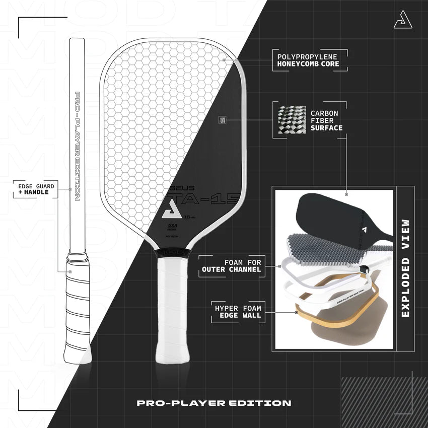 [PRESALE ONLY] WILL BE READY FOR DELIVERY AUG 8TH. JOOLA PERSEUS 14MM MOD TA - 15 PRO PLAYER EDITION - Unlimited Pickleball Zone