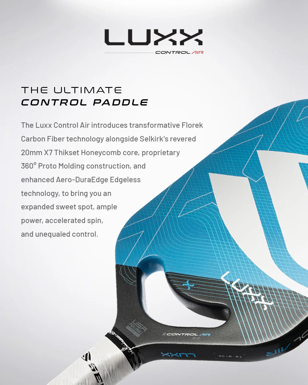 Selkirk Luxx Control Air - Invikta - Unlimited Pickleball Zone