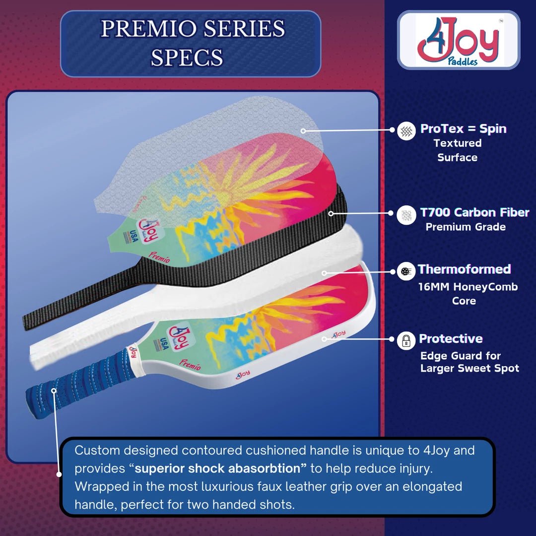 Sunset - Premio Series - 4Joy Pickleball Paddle - Unlimited Pickleball Zone