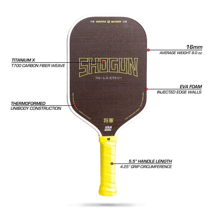 The Shogun 16mm Pickleball Paddle - Unlimited Pickleball Zone