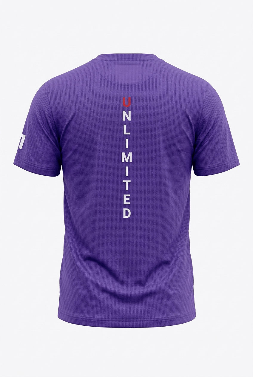 Unlimited Pickleball Performance T-Shirt (Unlimited Purple) Comfortable Pickleball Activewear Tee - Unlimited Pickleball