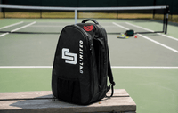 Unlimited Pickleball UP Apex™ Black Pro Tour Bag Pickleball Gear Bag With Paddle Compartments & Accessory Storage - Unlimited Pickleball
