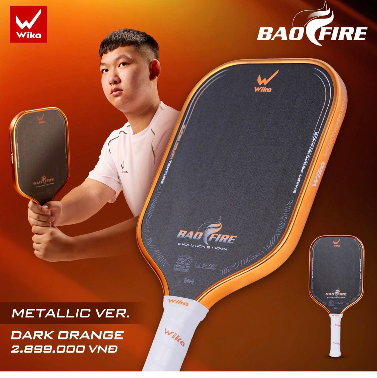 Wika BaoFire 2 Pickleball Paddle | Bao Duong Signature Power ...